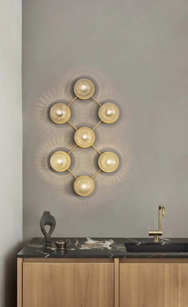 Liila 7 Wall/ Ceiling Light Optic Clear