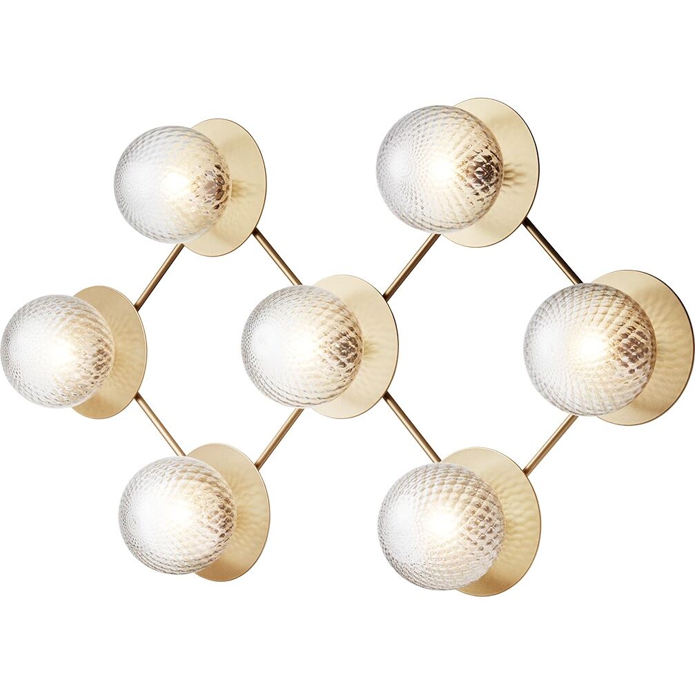 Liila 7 V&auml;gg-/ Taklampa Optik Transparent