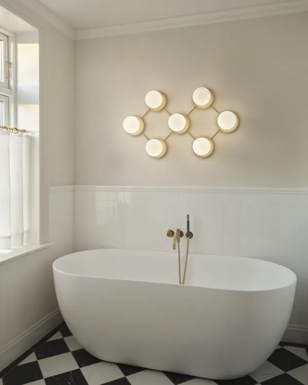 Liila 7 Væg/Loftlampe Opal Hvid