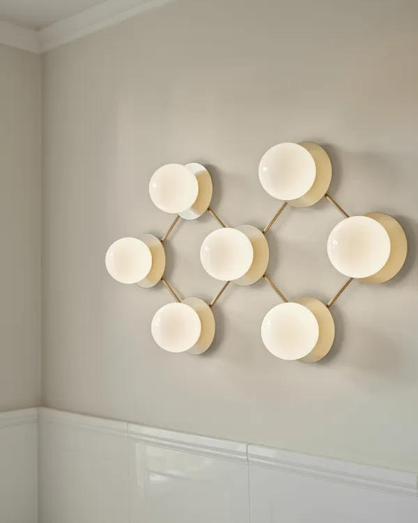 Liila 7 Væg/Loftlampe Opal Hvid