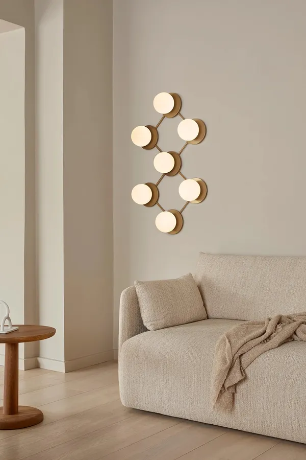 Liila 7 Væg/Loftlampe Opal Hvid