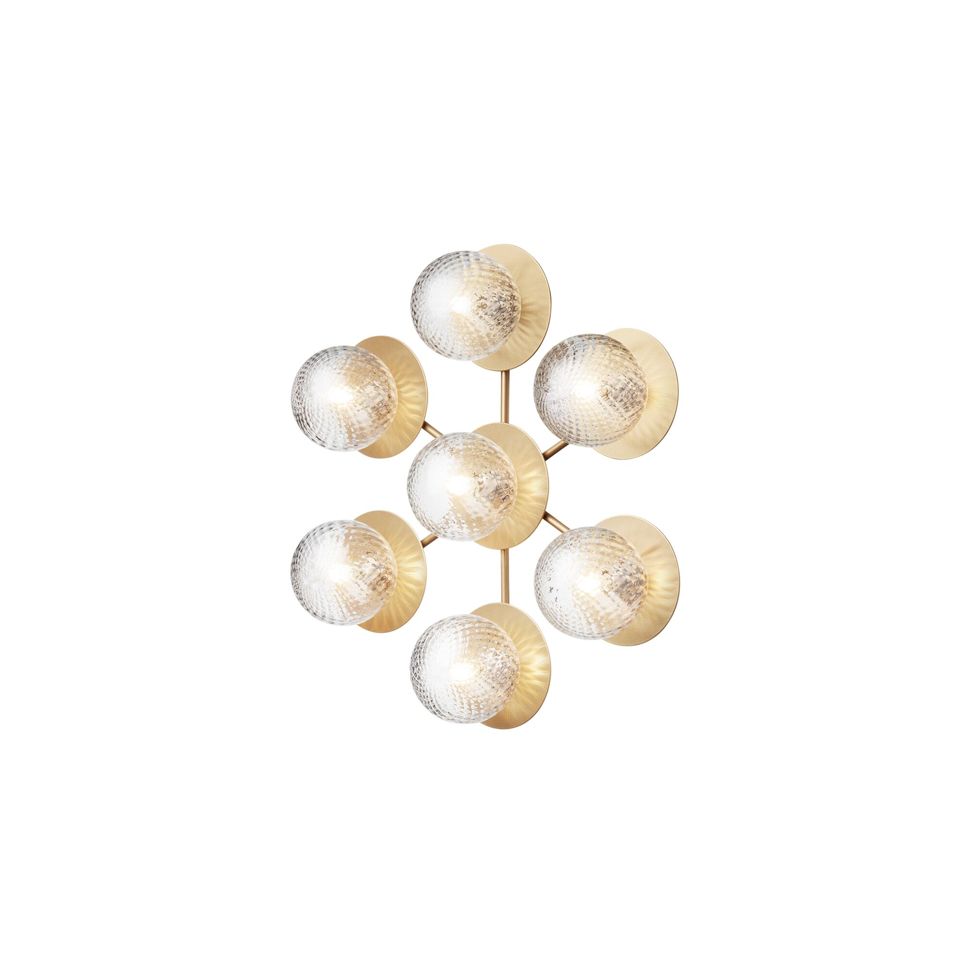 Liila Star V&auml;gg-/ Taklampa Optik Transparent