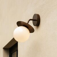 Liila Outdoor Wall Lamp Dark Bronze/Optic Clear