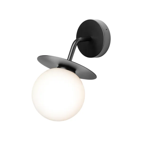 Liila Wandlampe Schwarz/Opal