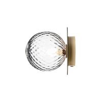 Liila 1 Wall/ Ceiling Light Gold & Clear Glass Medium