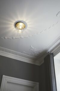 Liila 1 Wall/ Ceiling Light Gold & Clear Glass Medium