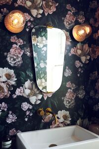 Liila 1 Væg/Loftlampe Guld & Klar Glas Medium
