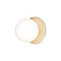 Liila 1 Wall/ Ceiling Light Gold & Opal Glass Medium