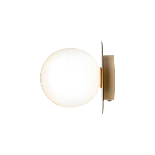 Liila 1 Wall/ Ceiling Light Gold & Opal Glass Medium