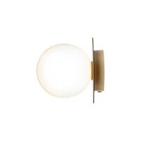 Liila 1 Wall/ Ceiling Light Gold & Opal Glass Medium