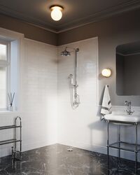 Liila 1 Wall/ Ceiling Light Gold & Opal Glass Medium