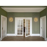 Liila 1 Wall/ Ceiling Light Gold & Opal Glass Medium