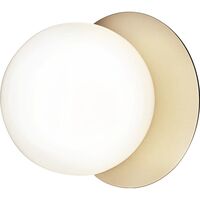 Liila 1 Væg/Loftlampe Guld & Opal Glas Medium