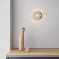 Liila 1 Wall/ Ceiling Light Gold & Clear Glass Large