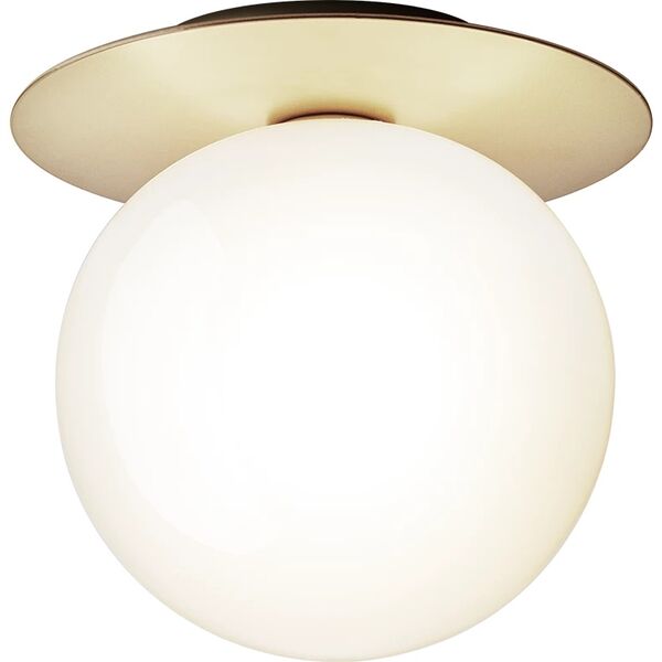 Liila 1 Wall/ Ceiling Light Gold & Opal Glass Large