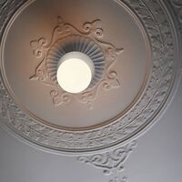 Liila 1 Wall/ Ceiling Light Silver & Opal Glass Large