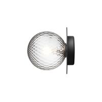 Liila 1 Wall/ Ceiling Light Medium Black & Optic Clear