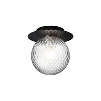 Liila 1 Wall/ Ceiling Light Medium Black & Optic Clear