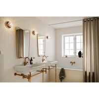 Liila 1 Wall/ Ceiling Light Medium Black & Optic Clear