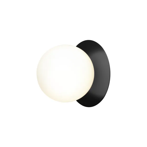 Liila 1 Wall/ Ceiling Light Medium Black/Opal