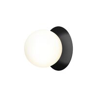 Liila 1 Wall/ Ceiling Light Medium Black/Opal