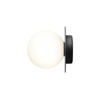 Liila 1 Wall/ Ceiling Light Medium Black/Opal