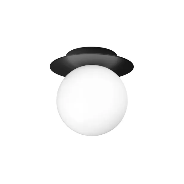 Liila 1 Wall/ Ceiling Light Medium Black/Opal
