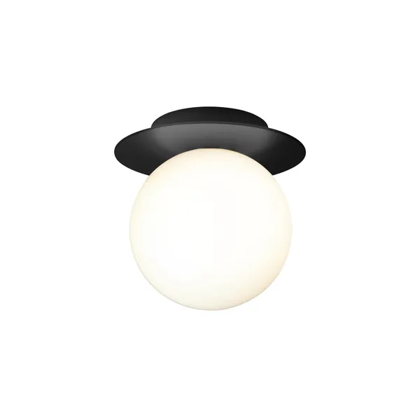 Liila 1 Wall/ Ceiling Light Medium Black/Opal