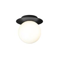 Liila 1 Wall/ Ceiling Light Medium Black/Opal