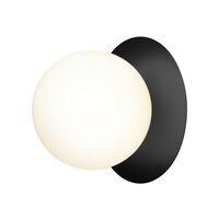 Liila 1 Wall/ Ceiling Light Large Black/Opal