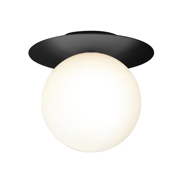 Liila 1 Wall/ Ceiling Light Large Black/Opal