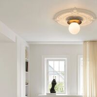 Liila 1 Væg/Loftlampe Stor Sort/Opal