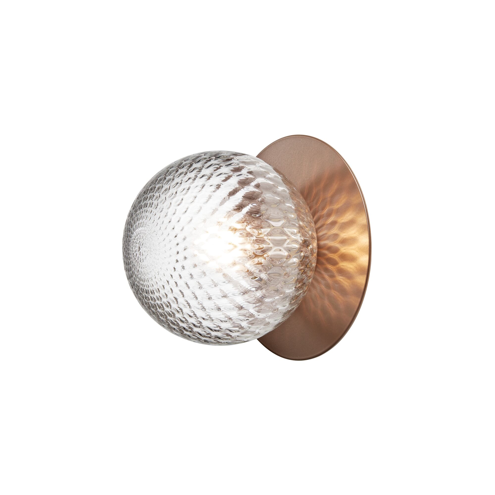 Applique/ Plafonnier Liila 1 Bronze Foncé moyen/Transparent