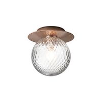 Liila 1 Wall/ Ceiling Light Medium Dark Bronze/ Clear