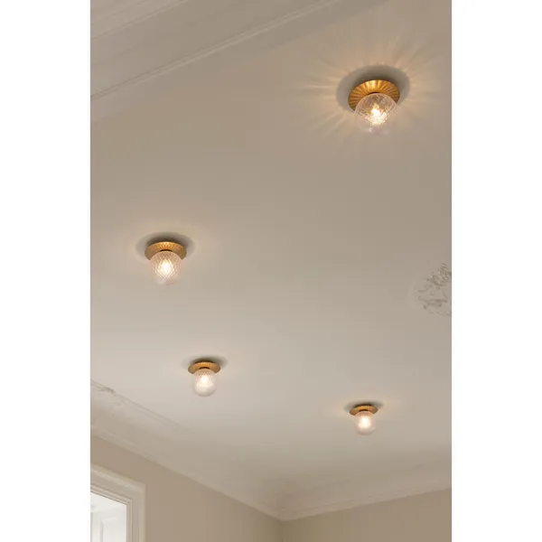 Liila 1 Wall/ Ceiling Light Medium Dark Bronze/ Clear
