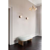 Liila 1 Wall/ Ceiling Light Medium Dark Bronze/Opal