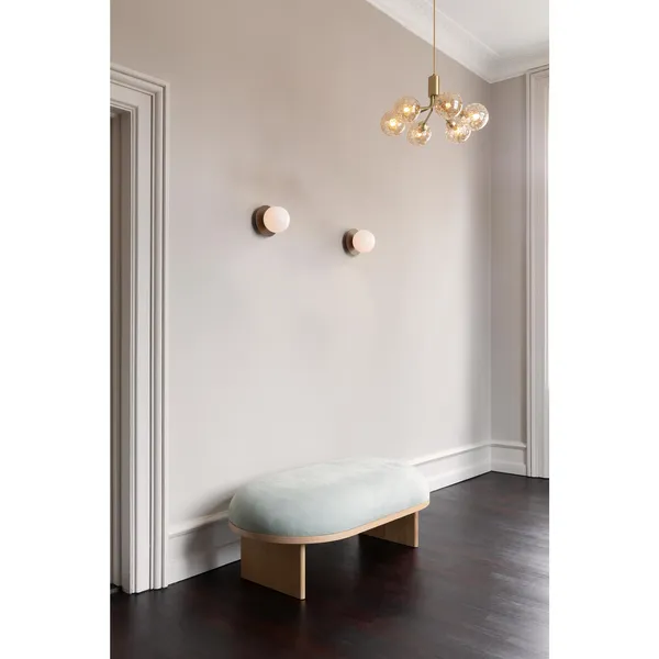 Liila 1 Wall/ Ceiling Light Medium Dark Bronze/Opal