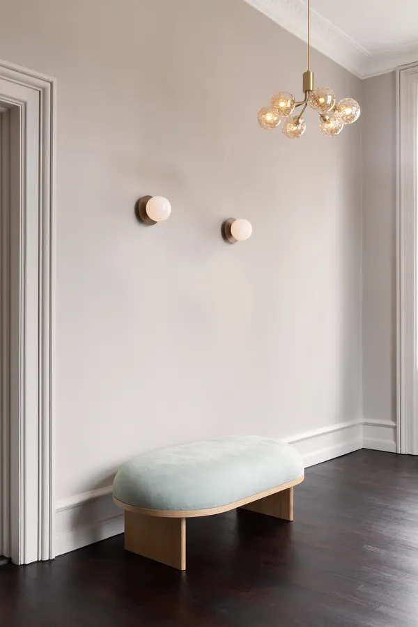 Liila 1 Væg/Loftlampe Medium Mørk Bronze/Opal