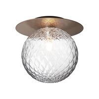 Liila 1 Wall/ Ceiling Light Large Dark Bronze/ Clear