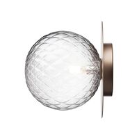 Liila 1 Wall/ Ceiling Light Large Dark Bronze/ Clear