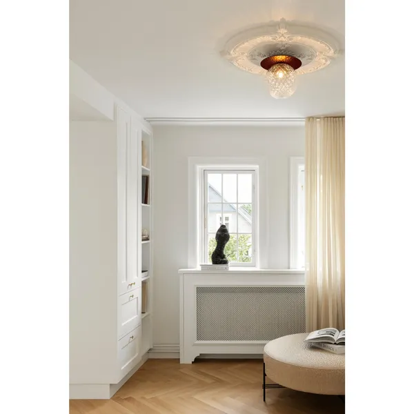 Liila 1 Wall/ Ceiling Light Large Dark Bronze/ Clear