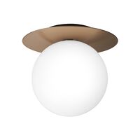 Liila 1 Wall/ Ceiling Light Large Dark Bronze/Opal