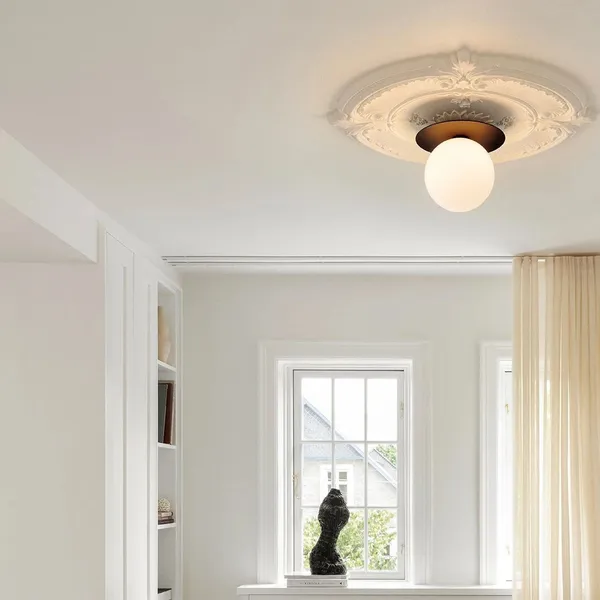 Liila 1 Væg/Loftlampe Stor Mørk Bronze/Opal