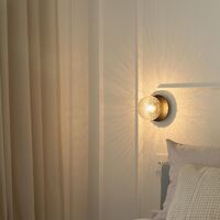 Liila 1 Wall/ Ceiling Light Small Black/ Clear