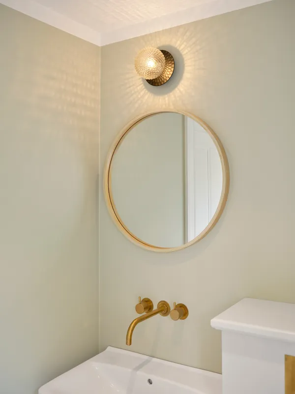 Liila 1 Væg/Loftlampe Lille Sort/Klar