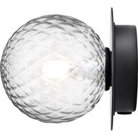 Liila 1 Væg/Loftlampe Lille Sort/Klar