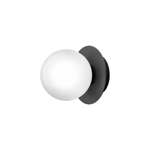 Liila 1 Wall/ Ceiling Light Small Black/Opal
