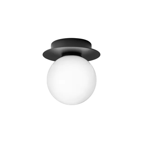 Liila 1 Wall/ Ceiling Light Small Black/Opal