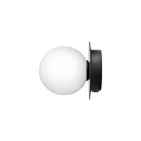 Liila 1 Wall/ Ceiling Light Small Black/Opal