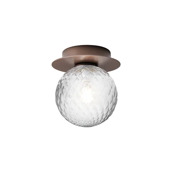 Liila 1 Wall/ Ceiling Light Small Dark Bronze/Optic Clear